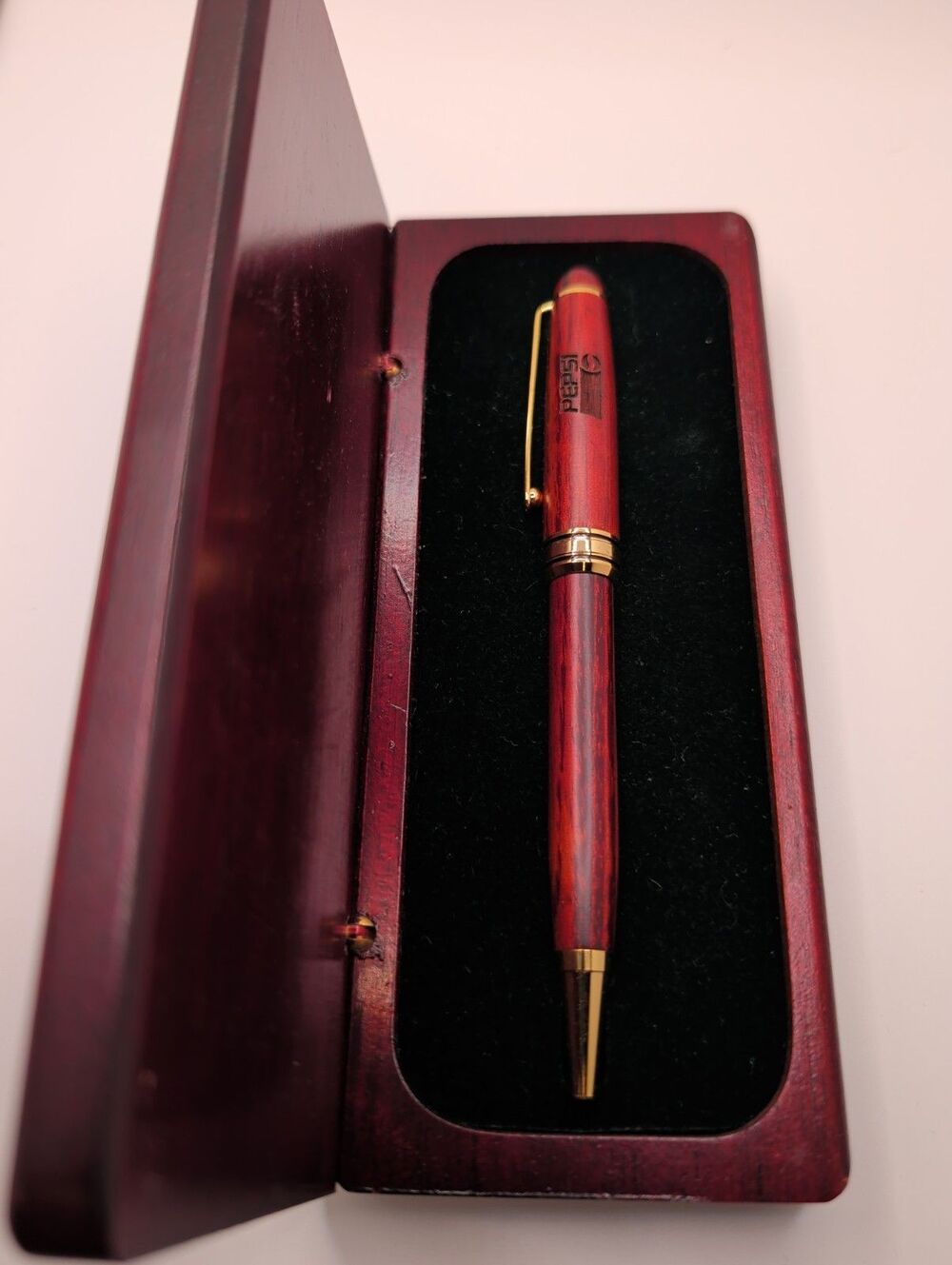 Vintage Pepsi Wooden Pen With Case Rare 1980’s-1990’s Collectible